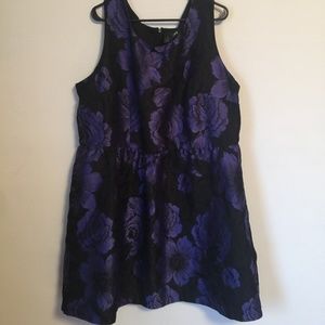 Blue and Black shimmery party dress LB 26 plus